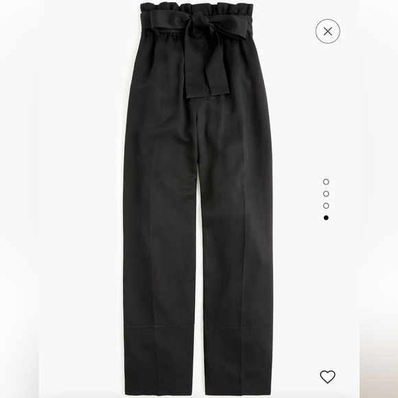J. Crew Drapey Paper-bag Pant - Size 4 - Perfect condition - Black - Picture 4 of 7